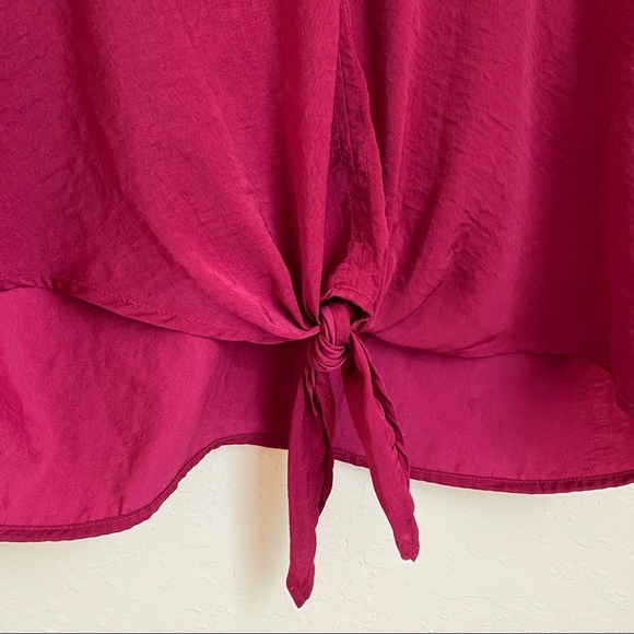 LUCKY BRAND Tie Front Blouse - Picture 6 of 9